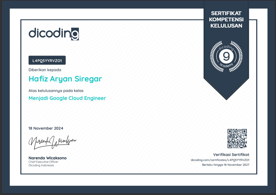 Certificate 3